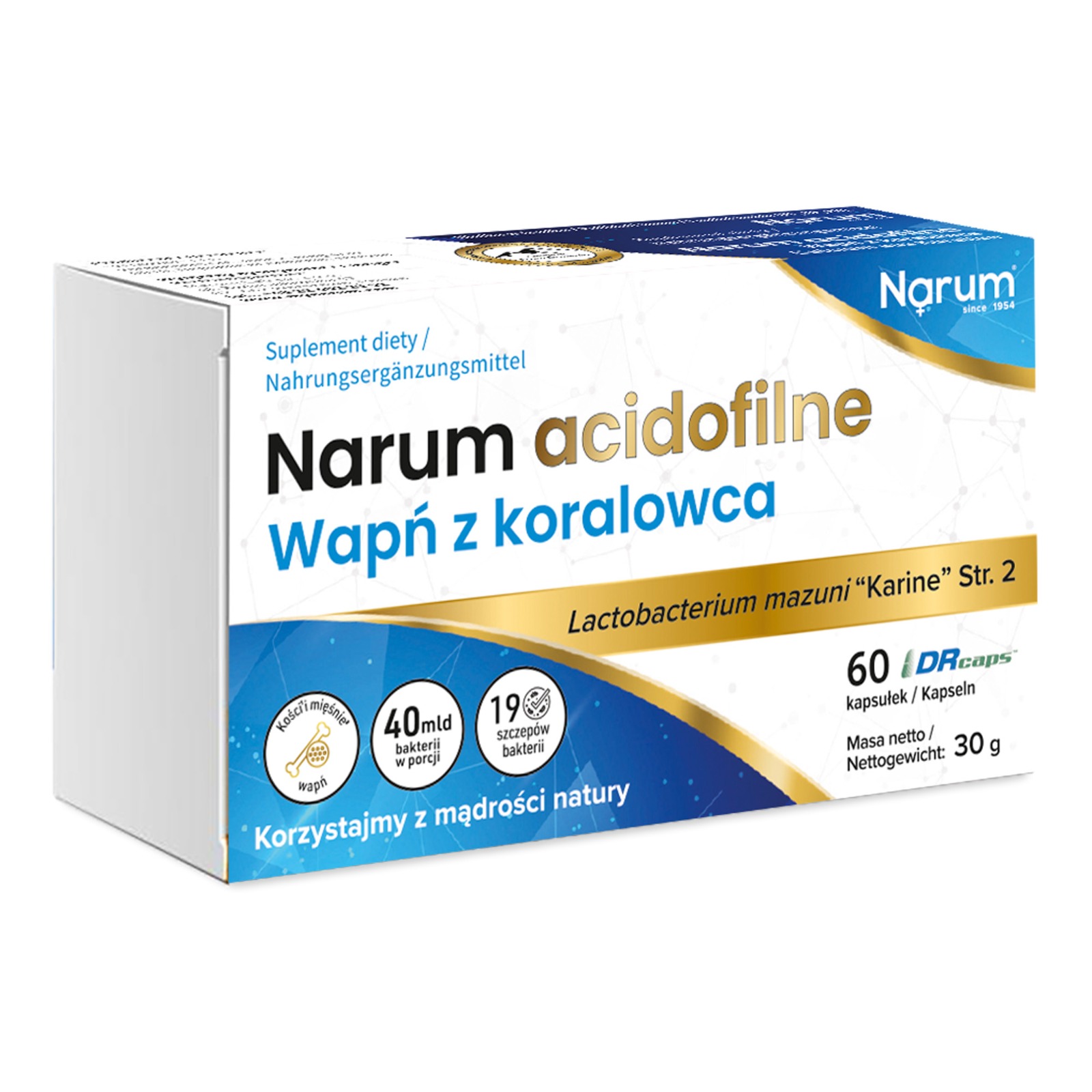 Narum acidofilne Wapń z koralowca
